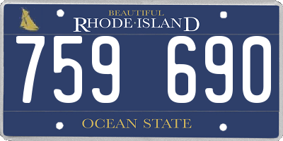 RI license plate 759690