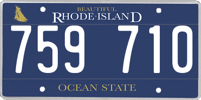 RI license plate 759710