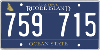 RI license plate 759715