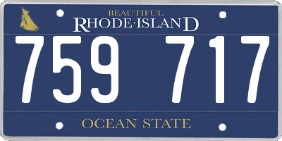 RI license plate 759717