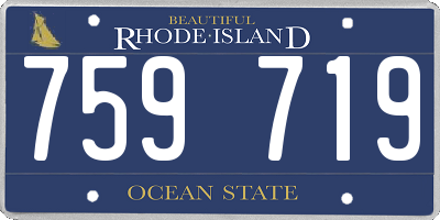 RI license plate 759719