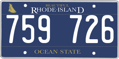 RI license plate 759726