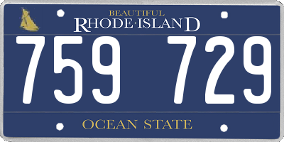RI license plate 759729
