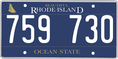 RI license plate 759730