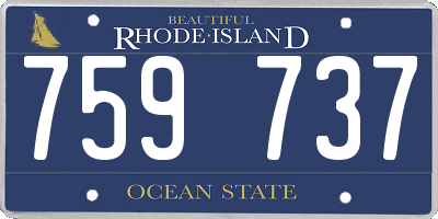 RI license plate 759737