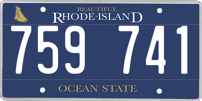 RI license plate 759741