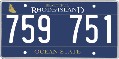 RI license plate 759751