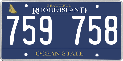 RI license plate 759758