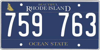 RI license plate 759763