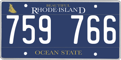 RI license plate 759766