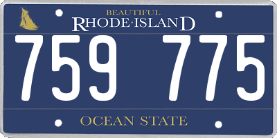 RI license plate 759775