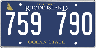 RI license plate 759790