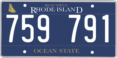 RI license plate 759791