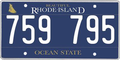 RI license plate 759795