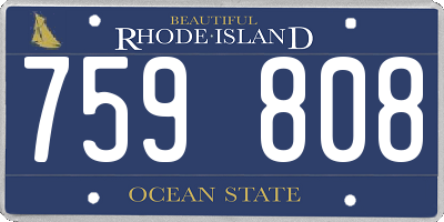 RI license plate 759808