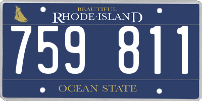 RI license plate 759811