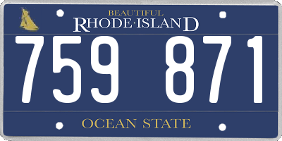 RI license plate 759871
