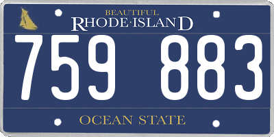 RI license plate 759883