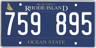 RI license plate 759895