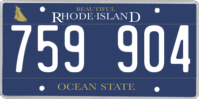 RI license plate 759904
