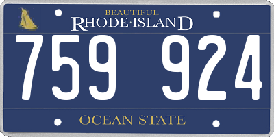 RI license plate 759924