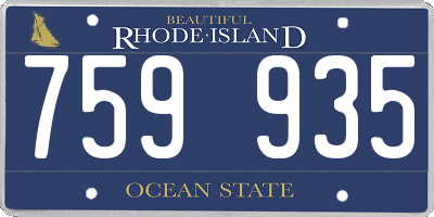 RI license plate 759935