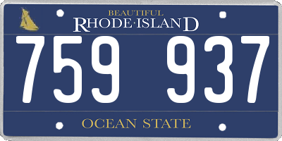 RI license plate 759937
