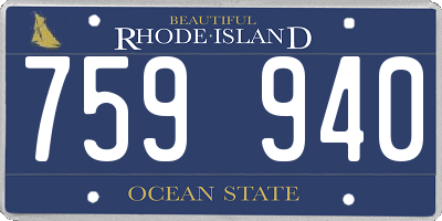 RI license plate 759940