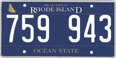 RI license plate 759943