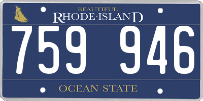 RI license plate 759946