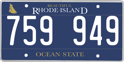 RI license plate 759949