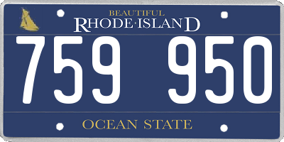 RI license plate 759950