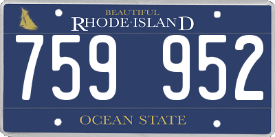 RI license plate 759952