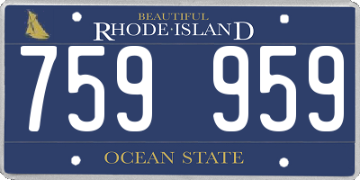 RI license plate 759959