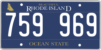 RI license plate 759969