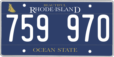 RI license plate 759970
