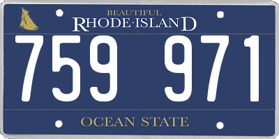 RI license plate 759971