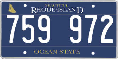 RI license plate 759972