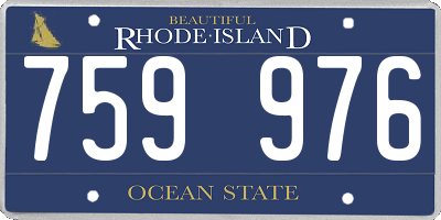 RI license plate 759976