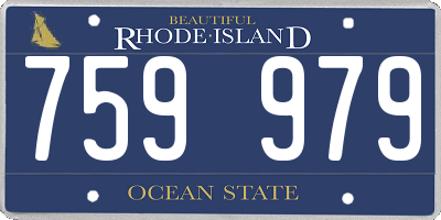 RI license plate 759979