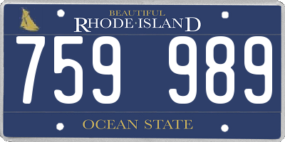 RI license plate 759989