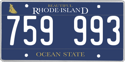 RI license plate 759993