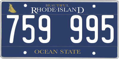 RI license plate 759995