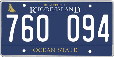 RI license plate 760094