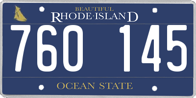 RI license plate 760145