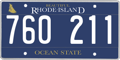 RI license plate 760211
