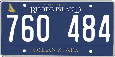 RI license plate 760484