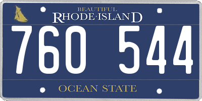 RI license plate 760544
