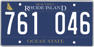 RI license plate 761046