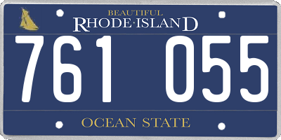 RI license plate 761055